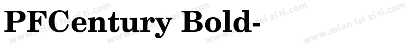 PFCentury Bold字体转换